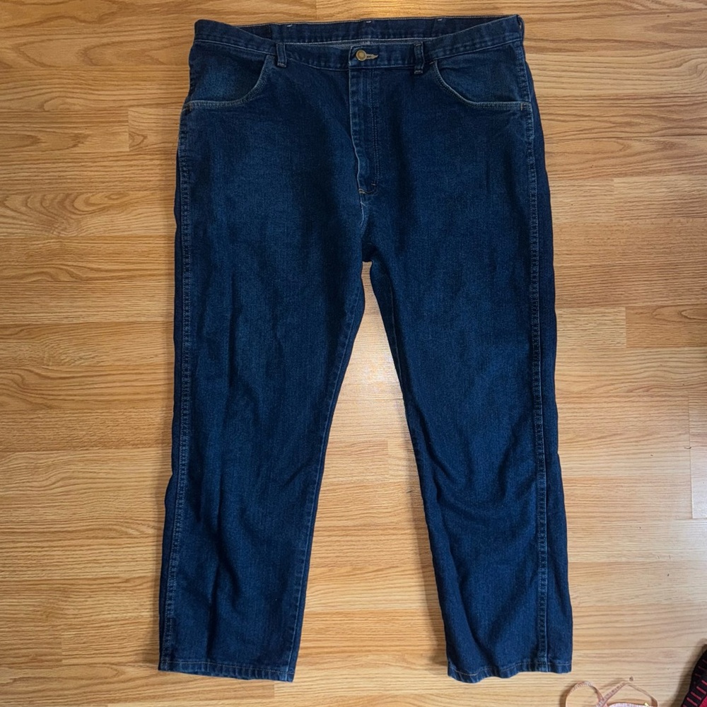 Wrangler Men’s Premium Denim Dark Wash Jeans 40x29